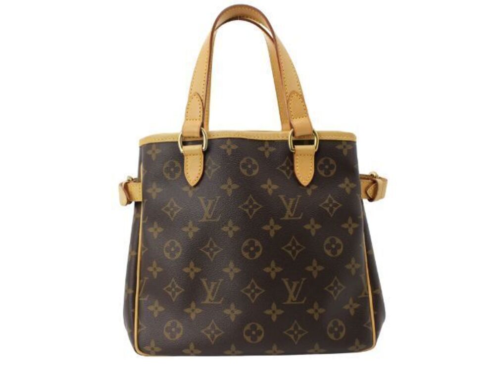 LOUIS VUITTON Batignolles Monogram Tote Bag Canvas Brown